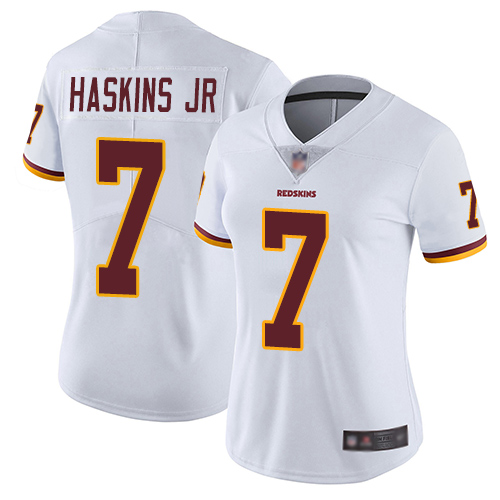 Washington Redskins Limited White Women Dwayne Haskins Road Jersey NFL Football #7 Vapor->women nfl jersey->Women Jersey